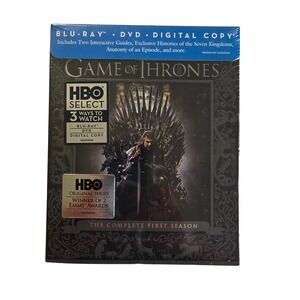 Game of Thrones The Complete First Season Blu-ray DVD Digital HBO Select New